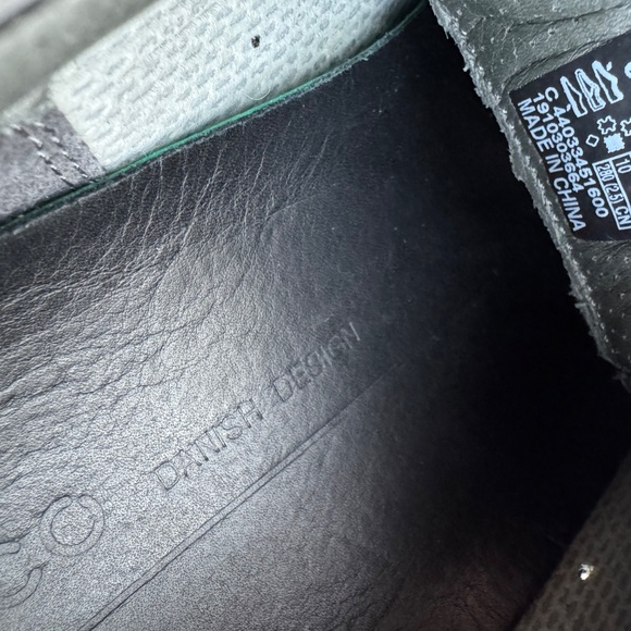 ECCO Soft Classic Gray Leather Sneakers Shoes Mens Size 10M - Picture 5 of 10